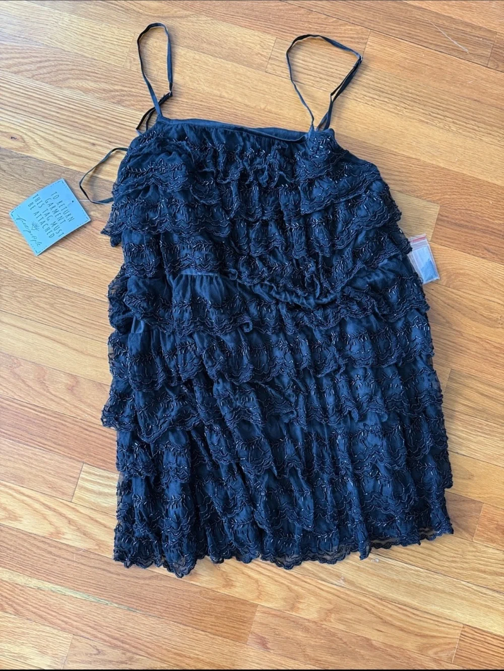 Free People Dance 'Til We Drop Mini Dress Size L - Picture 6 of 10